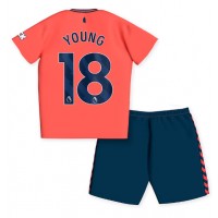 Everton Ashley Young #18 Gostujuci Dres za djecu 2023-24 Kratak Rukav (+ Kratke hlače)